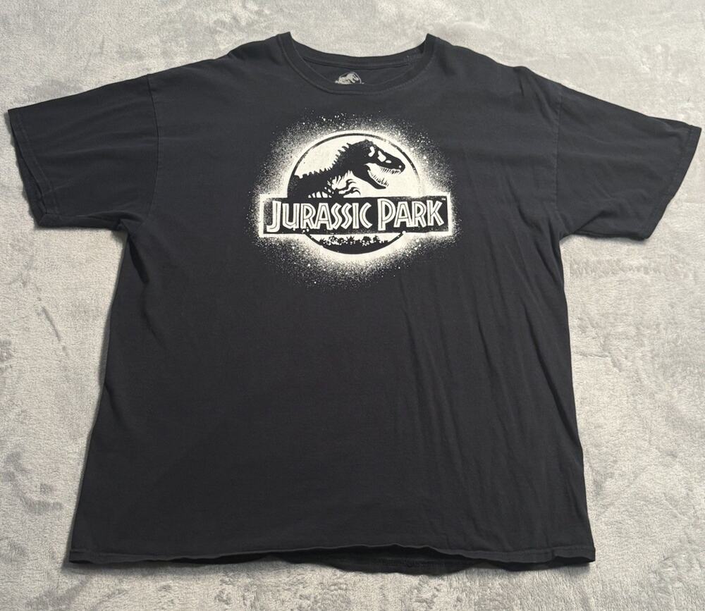 XL Jurassic Park Official Jurassic World Licensed Merchandise Black White Logo